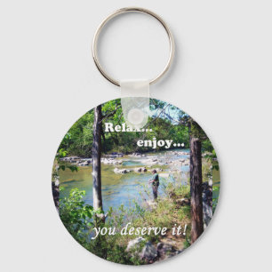 Porte-clés Carte de pêche