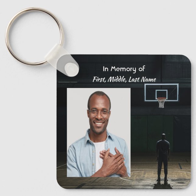 Porte-clés Carte de poche commémorative de jeu de basketball (Recto)