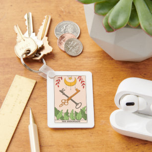 Porte-clés Carte de tarot de l'arcane majeure Hierophant