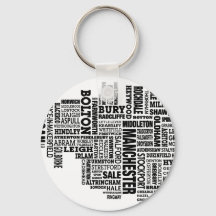 Carte de type noir du Grand Manchester