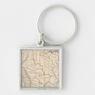 Porte-clés Carte des États-Unis et du Texas