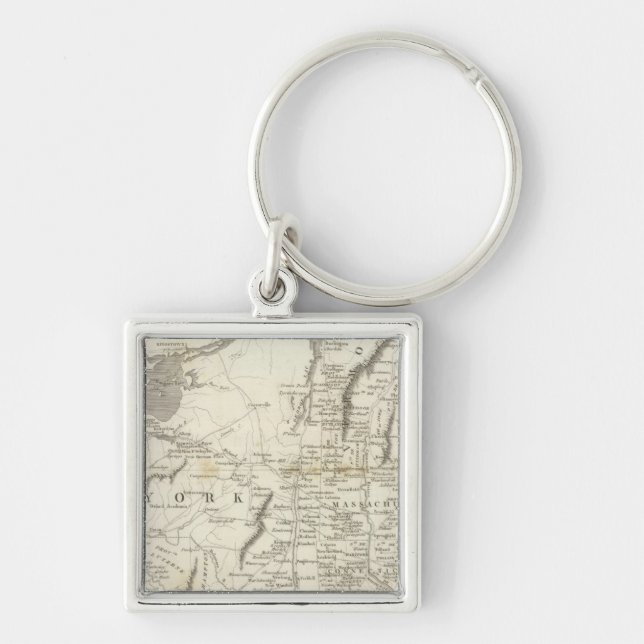 Porte-clés Carte des provinces des États-Unis (Devant)