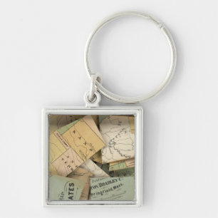 Porte-clés Carte détaillée, États-Unis d'Amérique