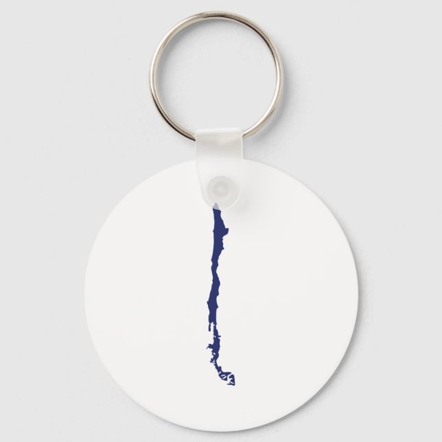 Porte-clés Carte du Chili (Recto)