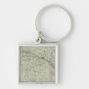 Porte-clés Carte du ciel nocturne du nord
