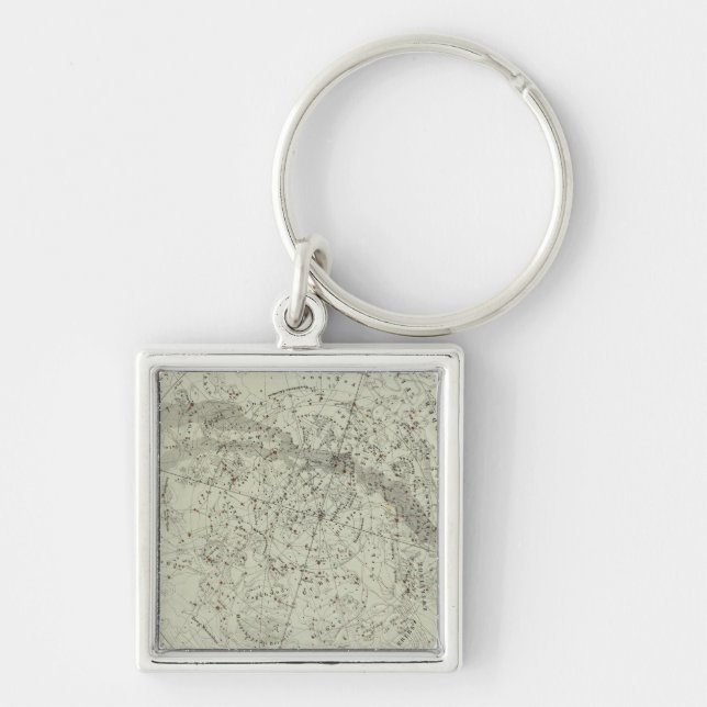 Porte-clés Carte du ciel nocturne du nord (Devant)