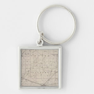 Porte-clés Carte du comté de Rush