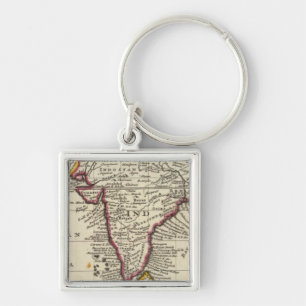 Porte-clés Carte du continent des Indes orientales