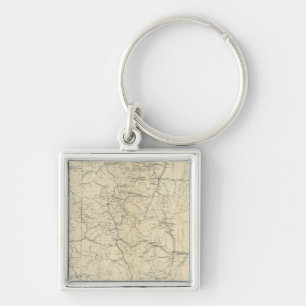 Porte-clés Carte du drainage du Colorado