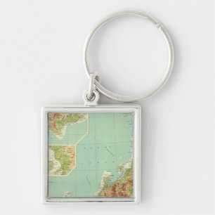 Porte-clés Carte du Japon avec routes maritimes