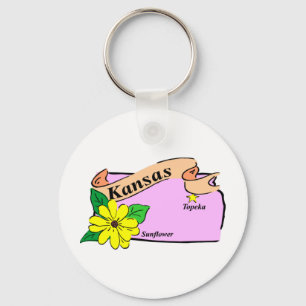 Porte-clés Carte du Kansas