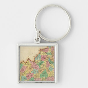 Porte-clés Carte Du Kentucky