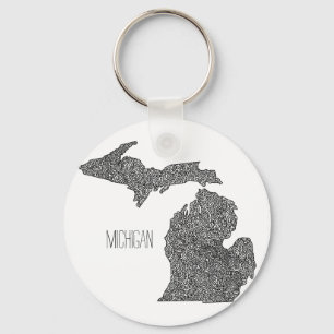 Porte-clés Carte du Michigan