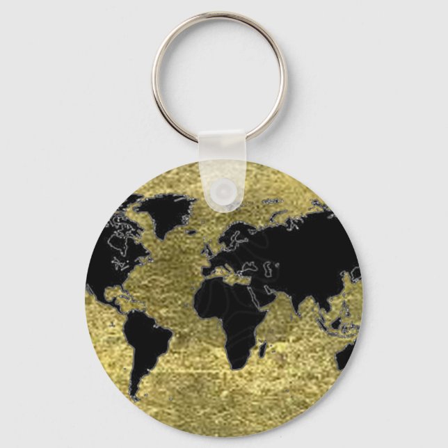 Porte-clés Carte du monde (Recto)