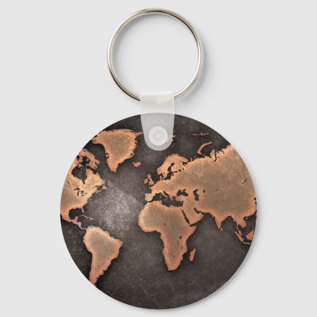 Porte-clés Carte du monde (Recto)
