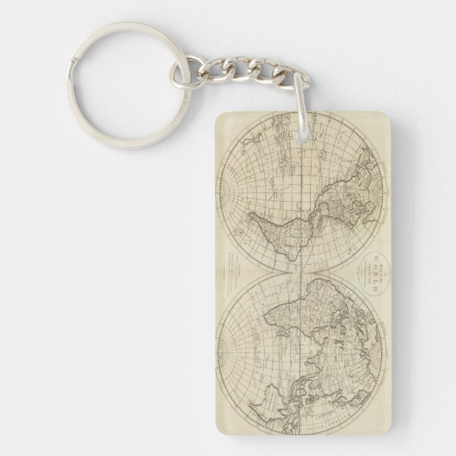 Porte-clés Carte du monde 2 2 (Devant)