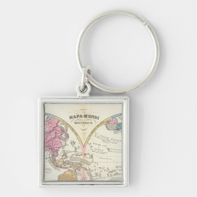 Porte-clés Carte du monde historique 3 (Devant)
