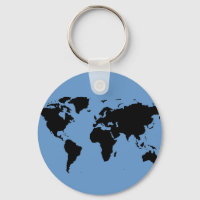 carte du monde noir