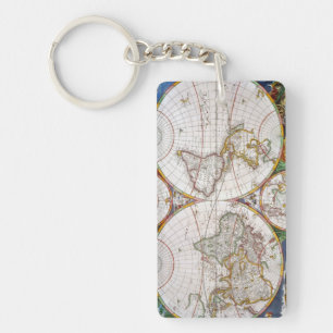 Porte-clés CARTE du MONDE, XVIIème siècle