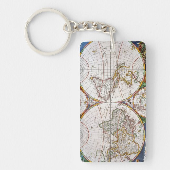 Porte-clés CARTE du MONDE, XVIIème siècle (Devant)