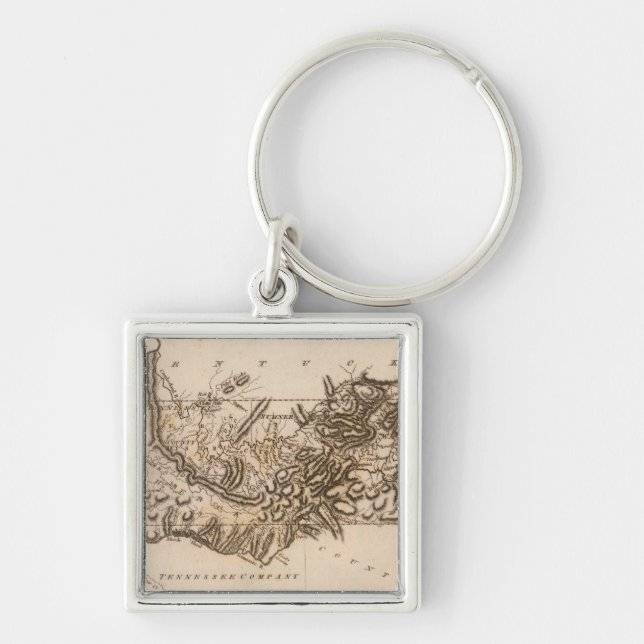 Porte-clés Carte du Tennessee par Arrowsmith (Devant)