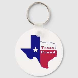 Porte-clés Carte du Texas Proud