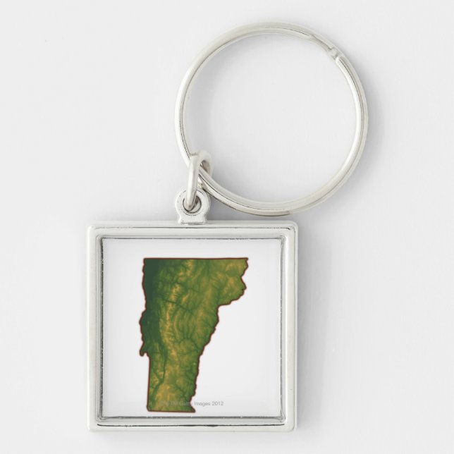 Porte-clés Carte du Vermont (Devant)
