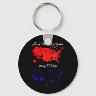 Porte-clés Carte électorale 2024 Joyeux Noël Trump Nouveau Pr