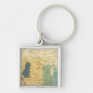 Porte-clés Carte géologique des États-Unis