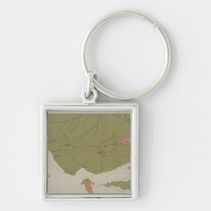 Porte-clés Carte géologique du district de Clear Lake