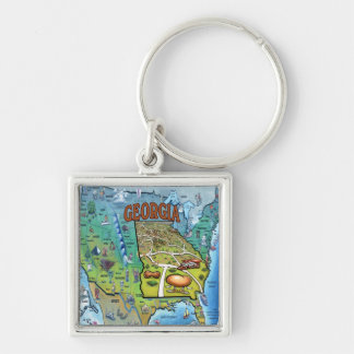 Porte-clés Carte Géorgie USA