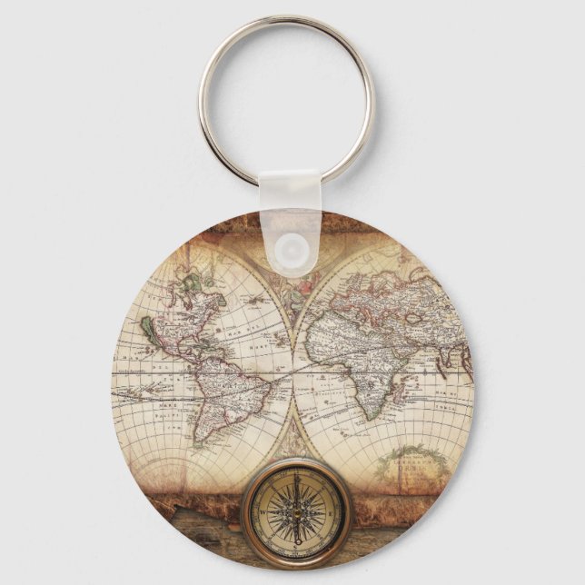Porte-clés Carte Hictorale (Recto)
