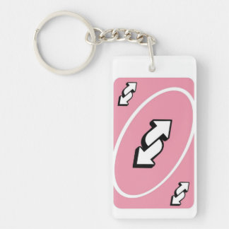 Porte-clés carte inverse UNO rose Sassy – Amateur 