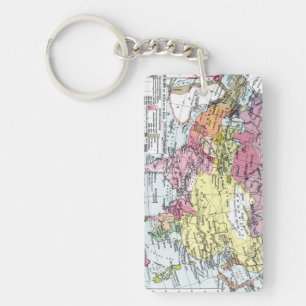 PORTE-CLÉS CARTE : L'EUROPE EN ASIE