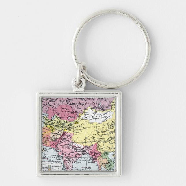 PORTE-CLÉS CARTE : L'EUROPE EN ASIE (Devant)
