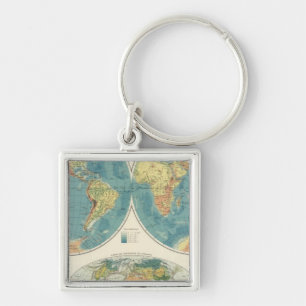 Porte-clés Carte mondiale Atlas 2