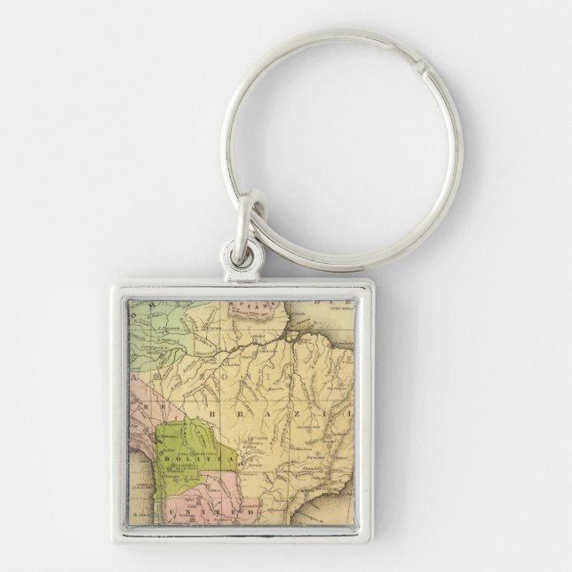 Porte-clés Carte Olney en Amérique du Sud (Devant)