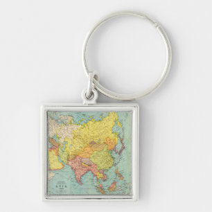 Porte-clés Carte panoramique AsieAsie 9