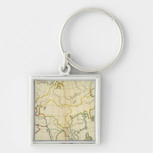 Porte-clés Carte plaine de l'Asie