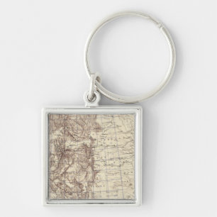 Porte-clés Carte topographique du Mississippi
