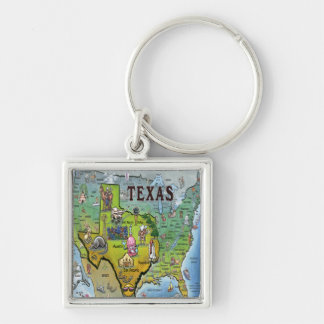 Porte-clés Carte TX USA