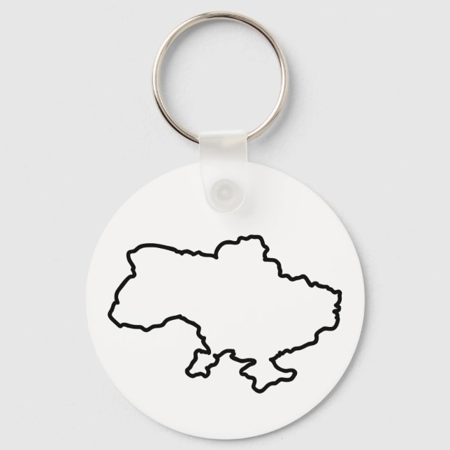 Porte-clés Carte ukrainienne. Ukraine (Recto)