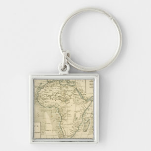 Porte-clés Carte vintage de l'Afrique