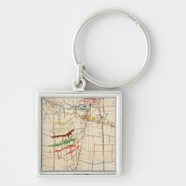 Porte-clés Cartes des mines de charbon numéro VI (Devant)