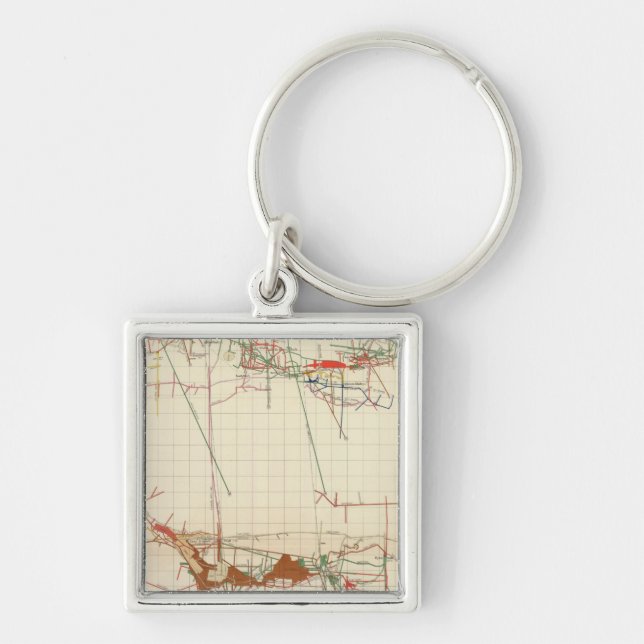 Porte-clés Cartes des mines de Comstock numéro III (Devant)