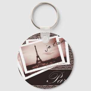 Porte-clés Cartes postales parisiennes Style Art Déco Porte -