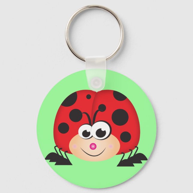 Porte-clés Carton mignon Ladybug (Recto)