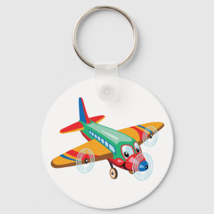 Porte-clés cartoon airplane
