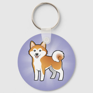 Porte-clés Cartoon Akita Inu / Shiba Inu