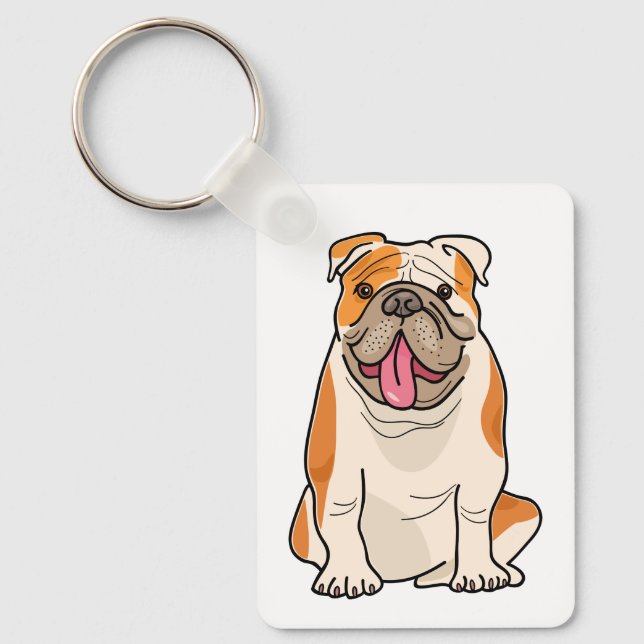 Porte-clés Cartoon Chiot Amoureux des chiens Cadeaux mignonne (Recto)
